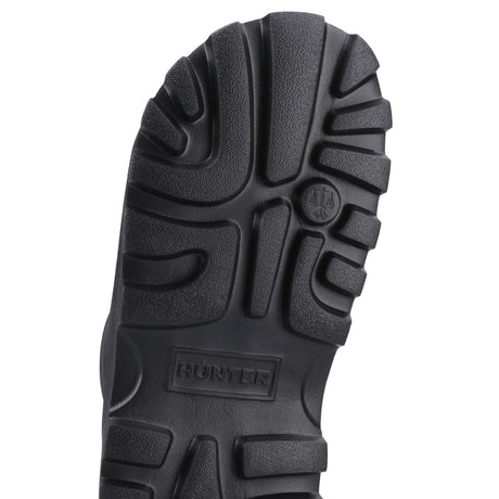 Hunter Womens Moulded Stacked Slider Black