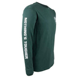 Hard Yakka Mens Heritage Icon Long Sleeve Tee Gardeners Green