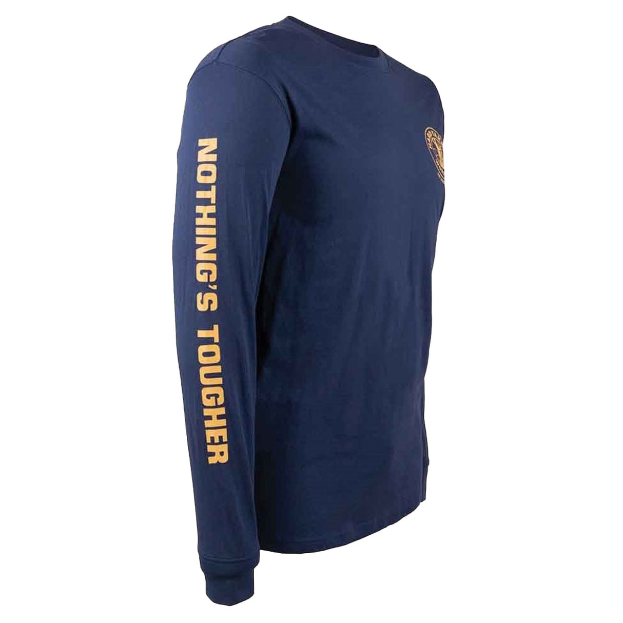 Hard Yakka Mens Heritage Icon Long Sleeve Tee Navy