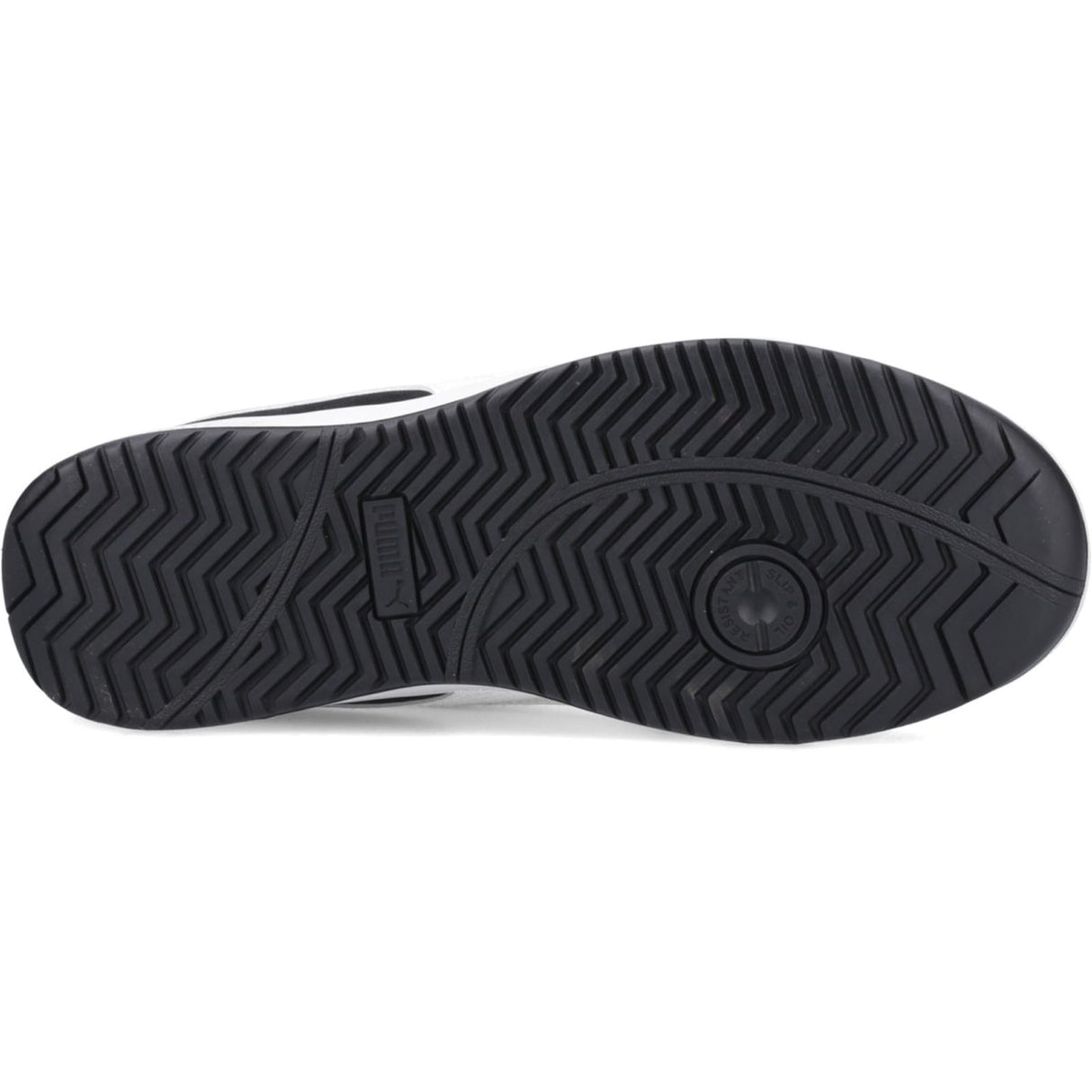 Puma Safety Mens Iconic Low Suede Safety Shoe Black/White