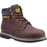 Caterpillar Mens Powerplant GYW Safety Boot Brown