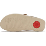 Fitflop Womens Lulu Flower Toe-Post Sandals Platino
