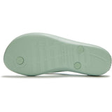 Fitflop Womens iQushion Glossy-Button Flip-Flops Mint Whisper