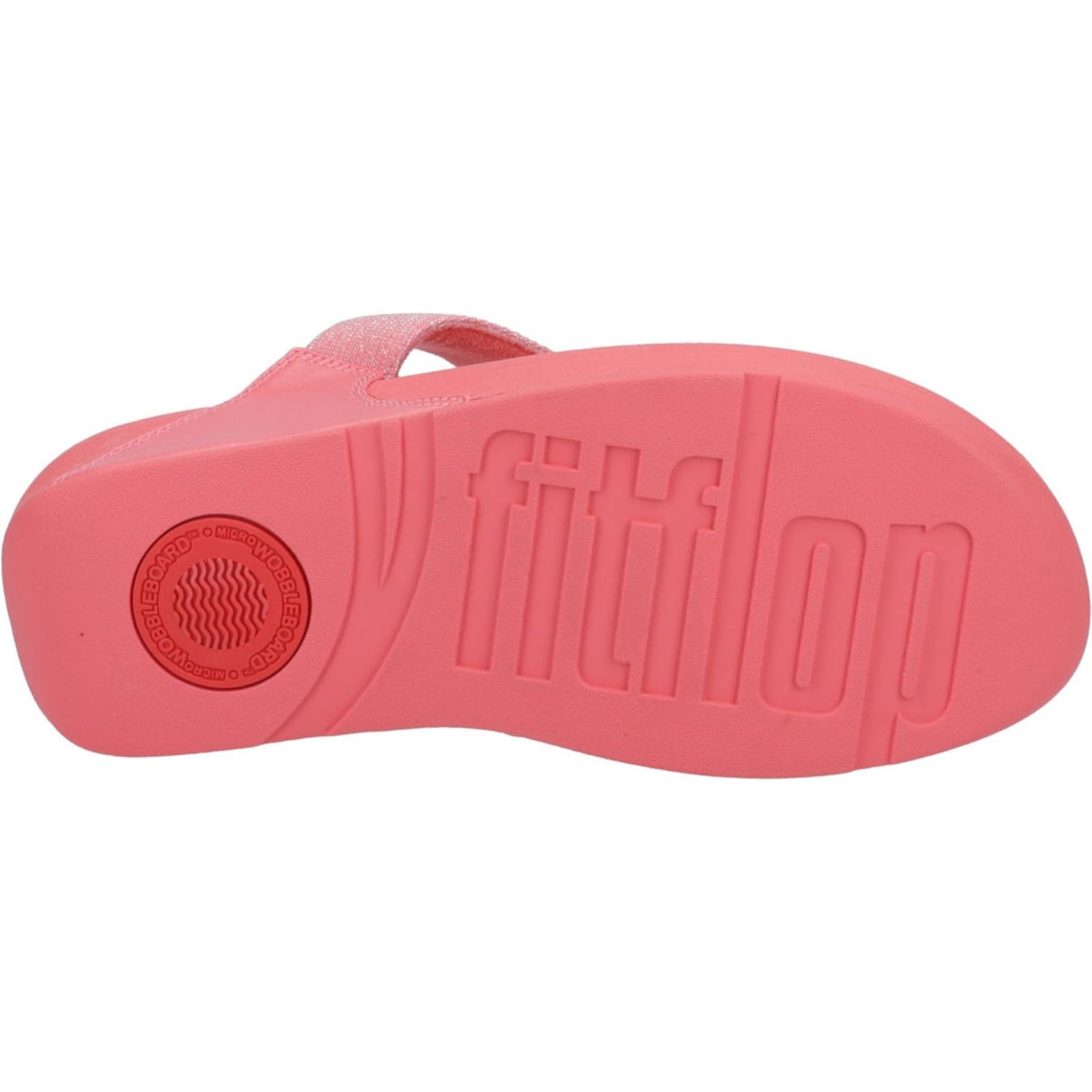 Fitflop Womens Lulu Shimmerlux Toe Post Sandals Rosy Coral