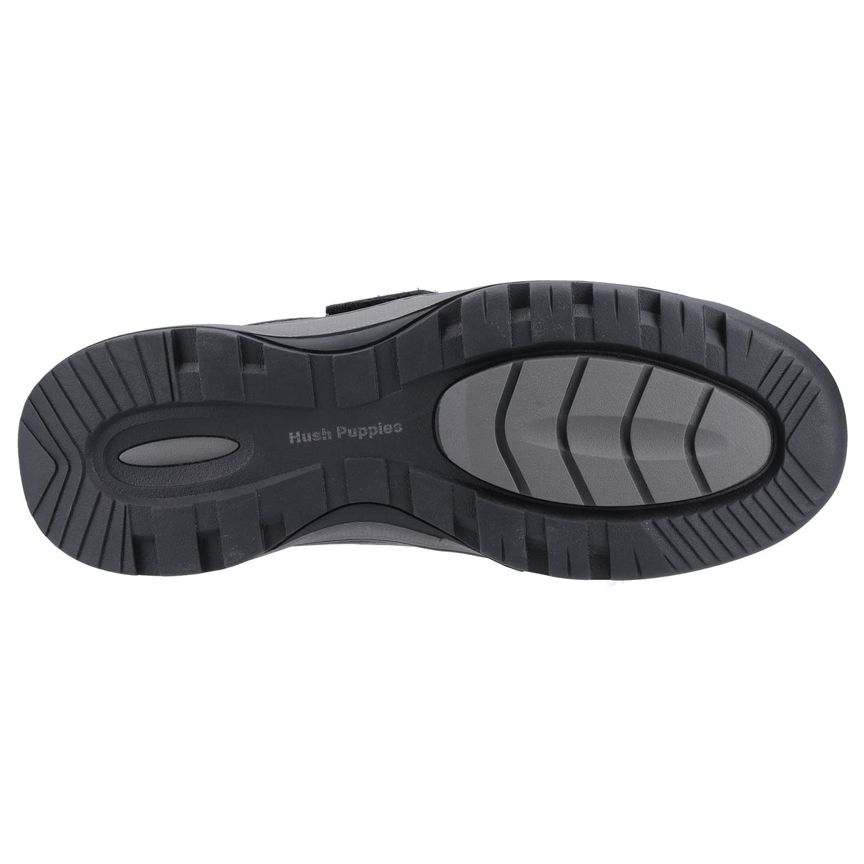Hush Puppies Mens Casper Touch Fastening Shoes Black
