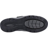 Hush Puppies Mens Casper Touch Fastening Shoes Navy Nubuck