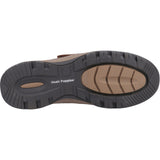 Hush Puppies Mens Casper Touch Fastening Shoes Tan Nubuck