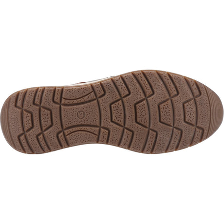 Hush Puppies Mens Cole Shoe Khaki/Navy/Tan Leather Mix