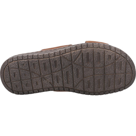 Hush Puppies Mens Nile Cross Over Sandal Brown