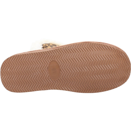 Hush Puppies Womens Ashleigh Slipper Bootie Leopard