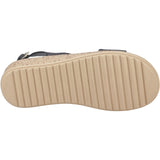 Hush Puppies Womens Ebony Woven Sandal Black