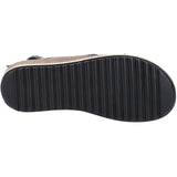 Hush Puppies Womens Elena Cross Over Wedge Sandal Navy
