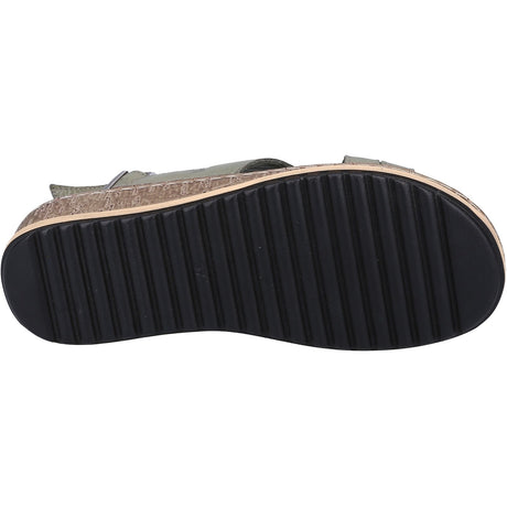 Hush Puppies Womens Elena Cross Over Wedge Sandal Olive