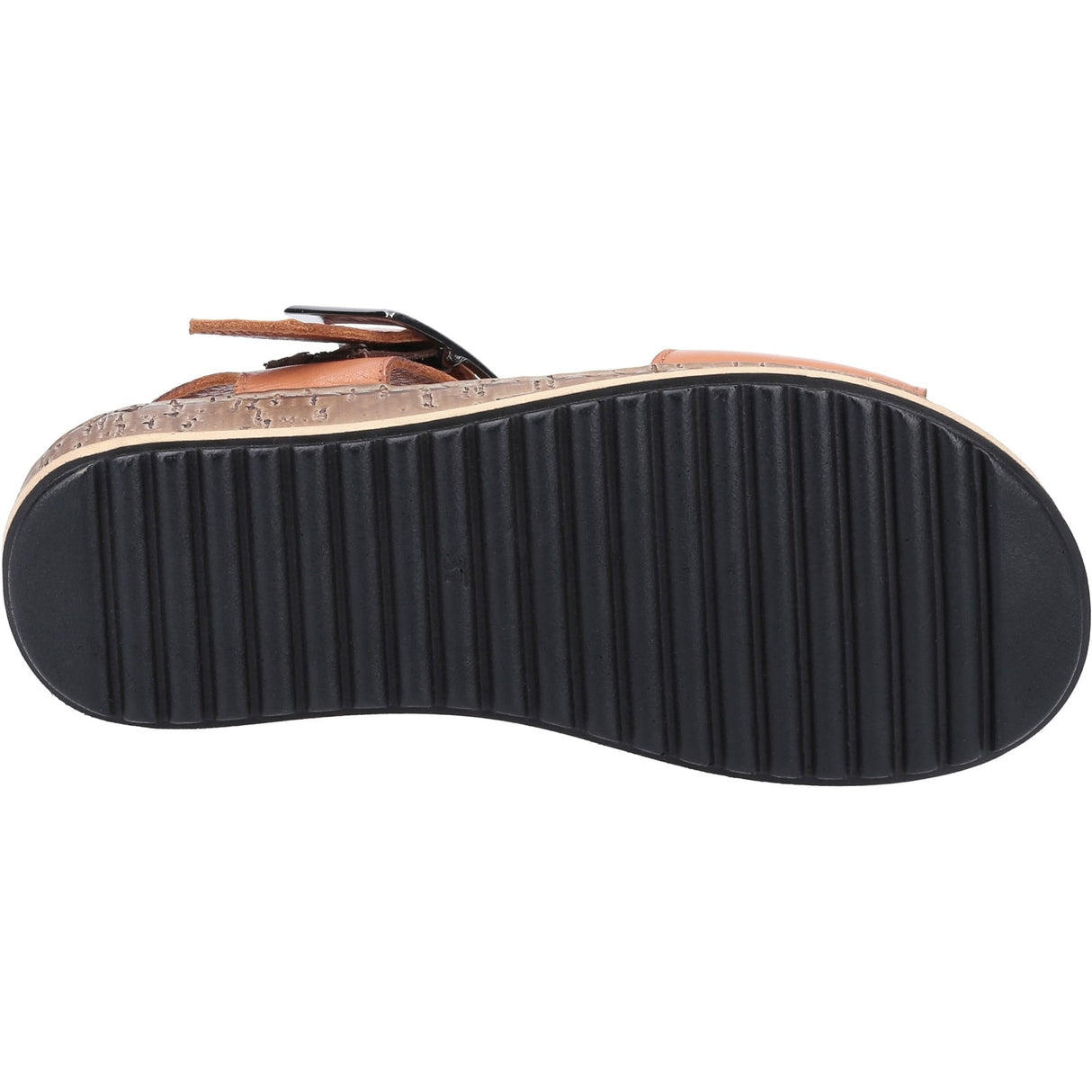 Hush Puppies Womens Ellie Wide Sandal Tan