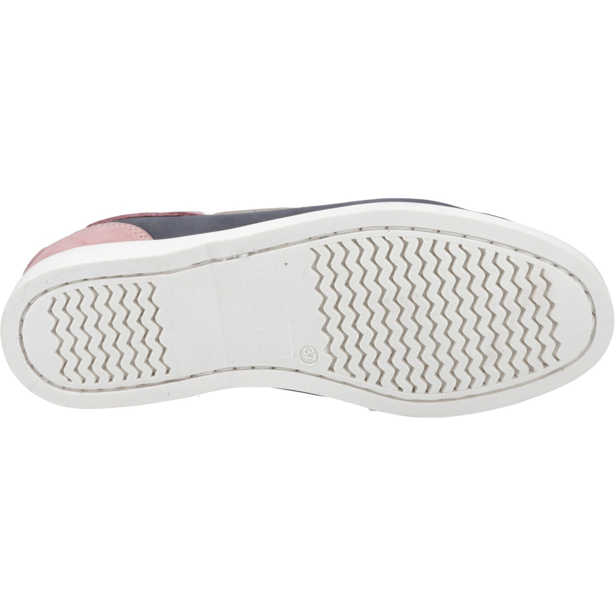 Hush Puppies Womens Isabel Boat Shoe Navy/Pink