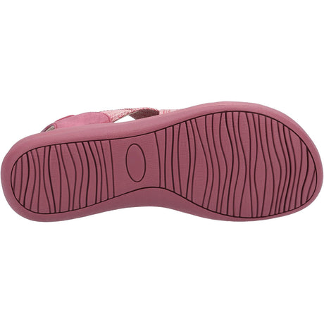 Hush Puppies Womens Sophia Elastic Cross Strap Red