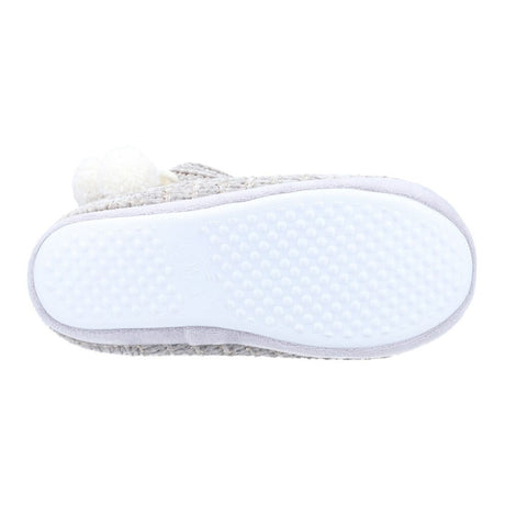Divaz Womens Saturn Knitted Bootie Slipper Grey