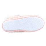 Divaz Womens Saturn Knitted Bootie Slipper Pink