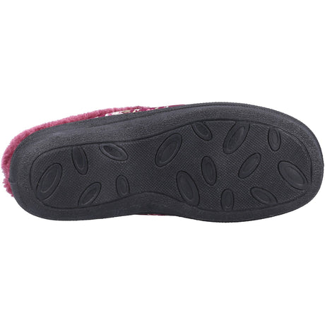 Fleet & Foster Womens Buzzard Mule Slipper Burgundy