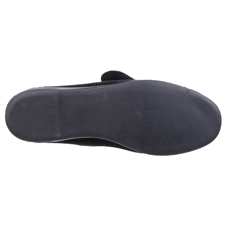 GBS Womens Audrey Touch Fastening Slipper Black