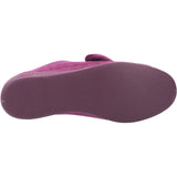 GBS Womens Audrey Touch Fastening Slipper Heather