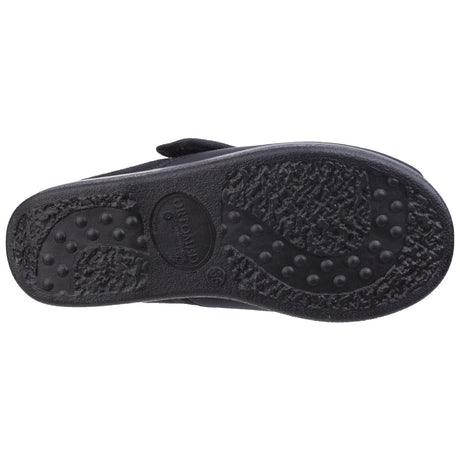 GBS Med Unisex Frenchay Ladies Classic Slippers Black