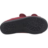 GBS Med Unisex Med Brompton Touch Fastening Slipper Burgundy