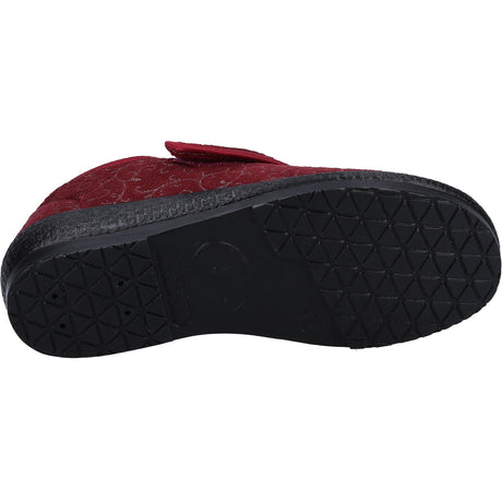 GBS Med Womens Geraldine Ladies Classic Slippers Burgundy