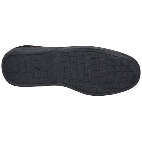 Mirak Mens Highbury Twin Gusset Slipper Brown