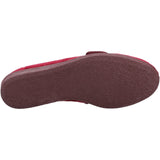 Mirak Womens Andrea Touch Fastening Slipper Wine