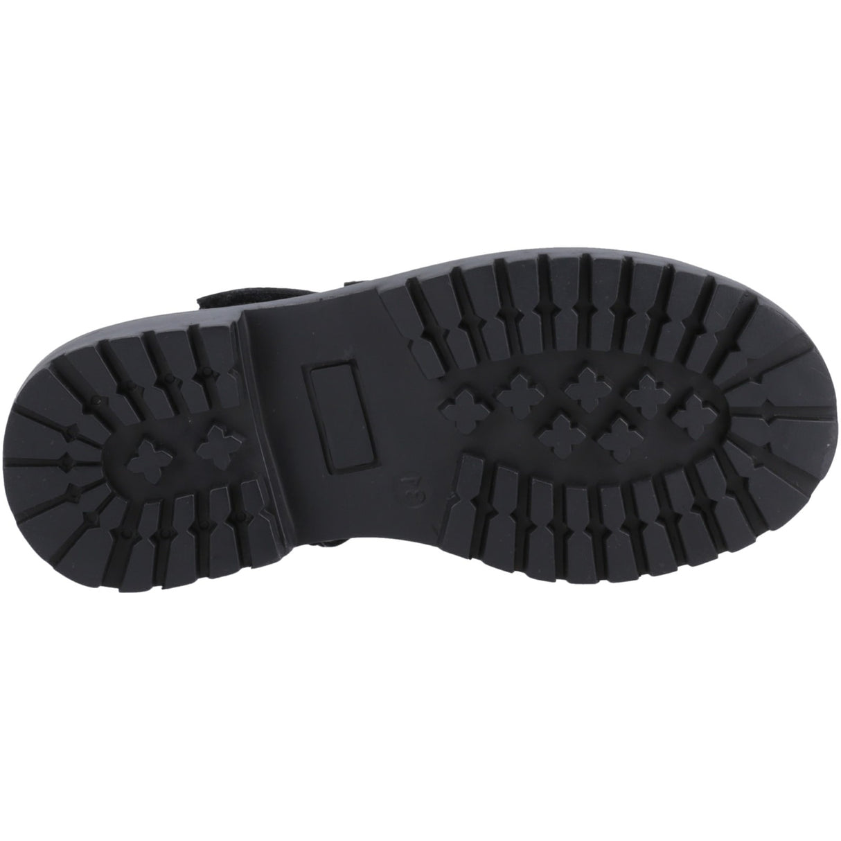 Hush Puppies Junior Girls Astrid Bow Patent Jnr Black