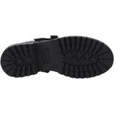 Hush Puppies Girls Astrid Bow Patent Snr Black