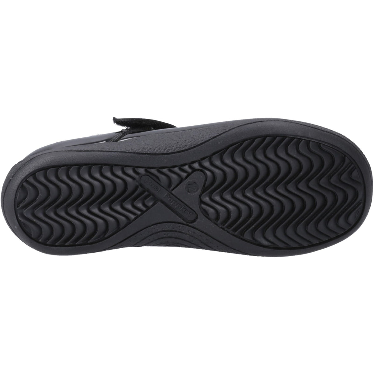 Hush Puppies Junior Girls Caitlin T-Bar Patent Jnr Black