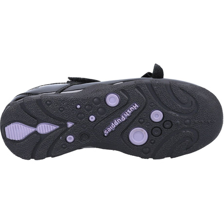 Hush Puppies Junior Girls Carrie School Shoe Junior Black