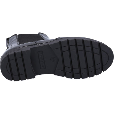 Hush Puppies Girls Laura Patent SNR Chelsea Black