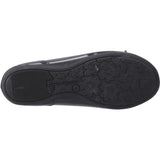 Hush Puppies Girls Lillie Ballerina Patent Black