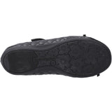 Hush Puppies Junior Girls Lottie Quilt Ballerina Jnr Black
