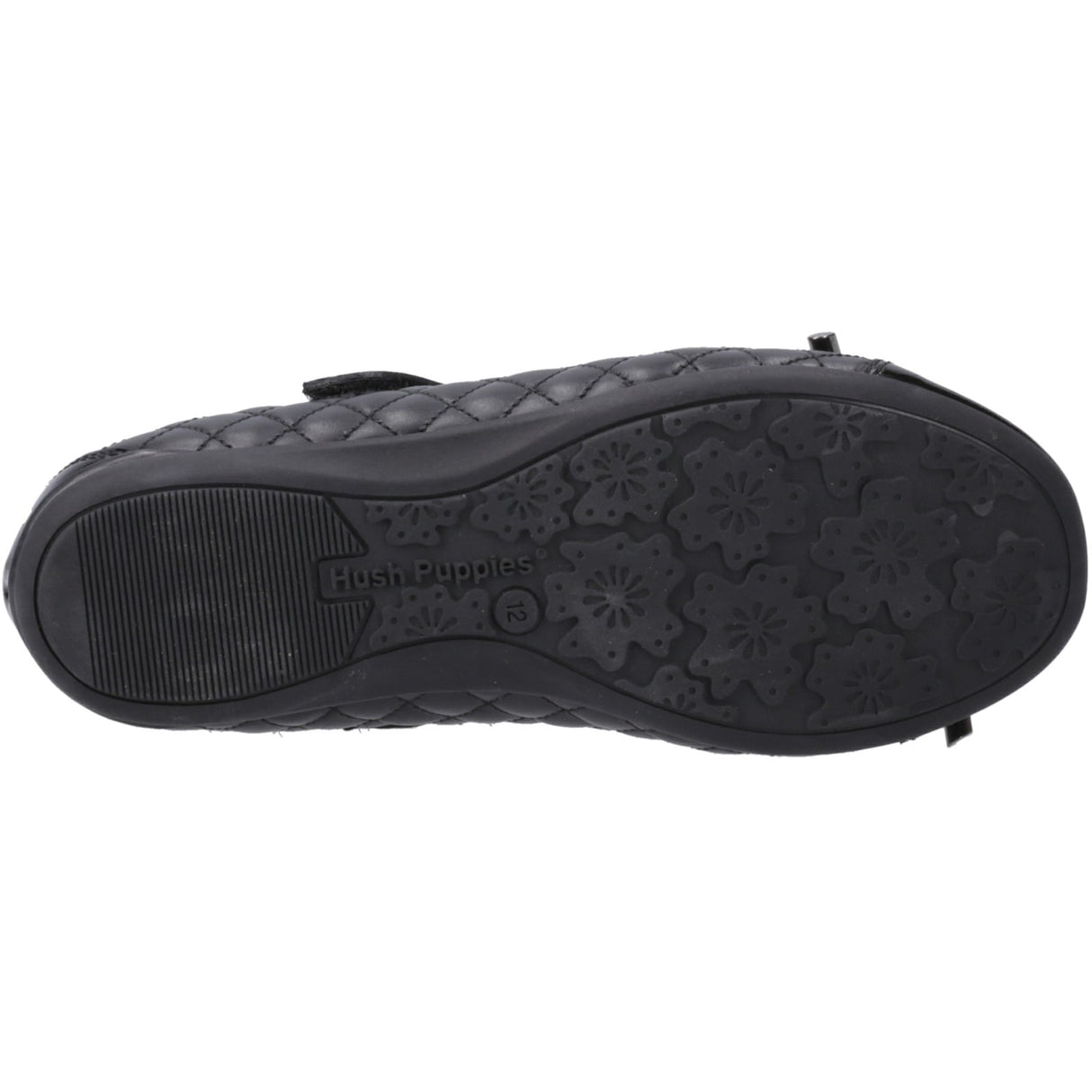 Hush Puppies Girls Lottie Quilt Ballerina Snr Black
