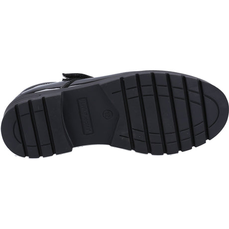 Hush Puppies Junior Girls Sabrina Patent JNR Shoe Black