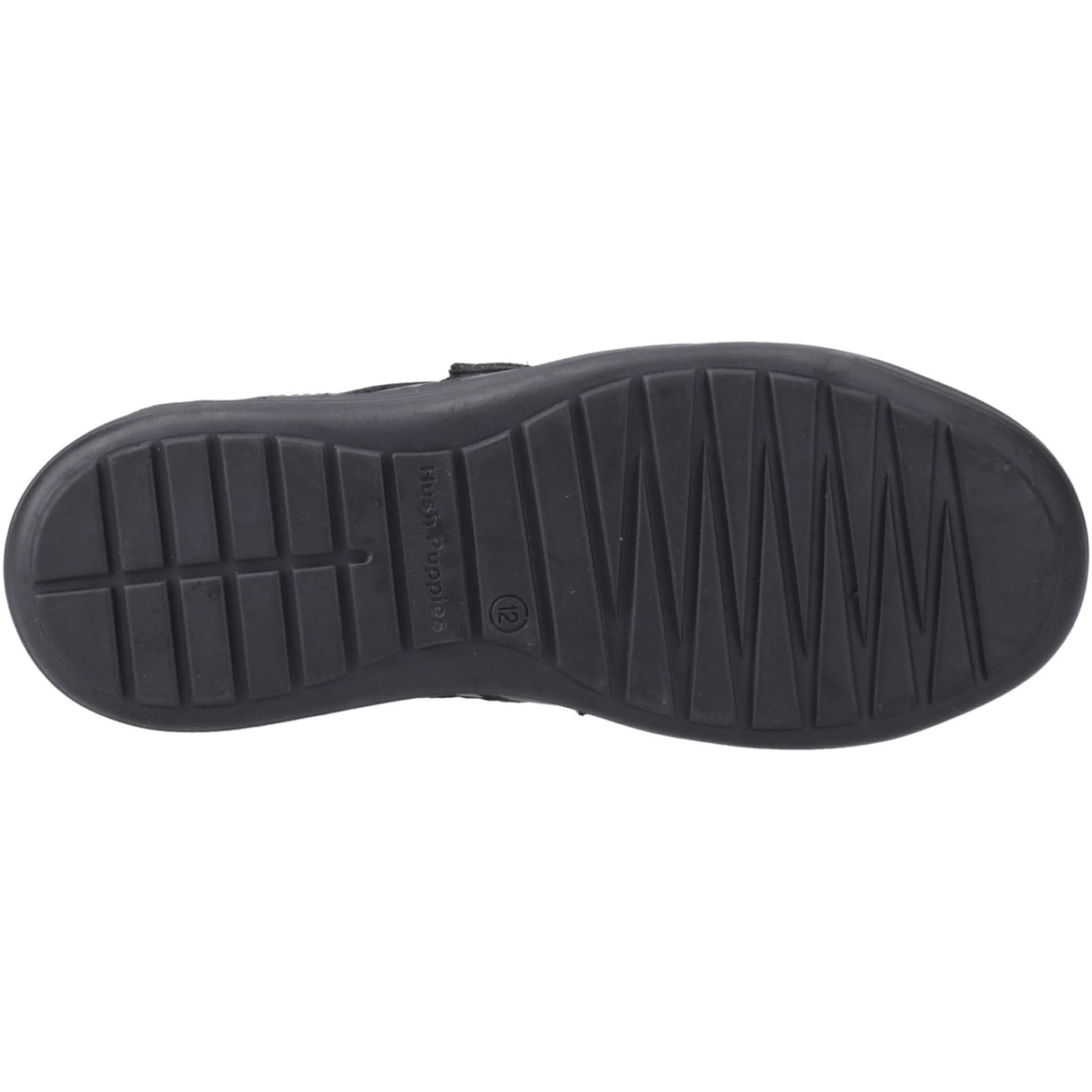 Hush Puppies Mens Sully Touch Fastening Snr Black