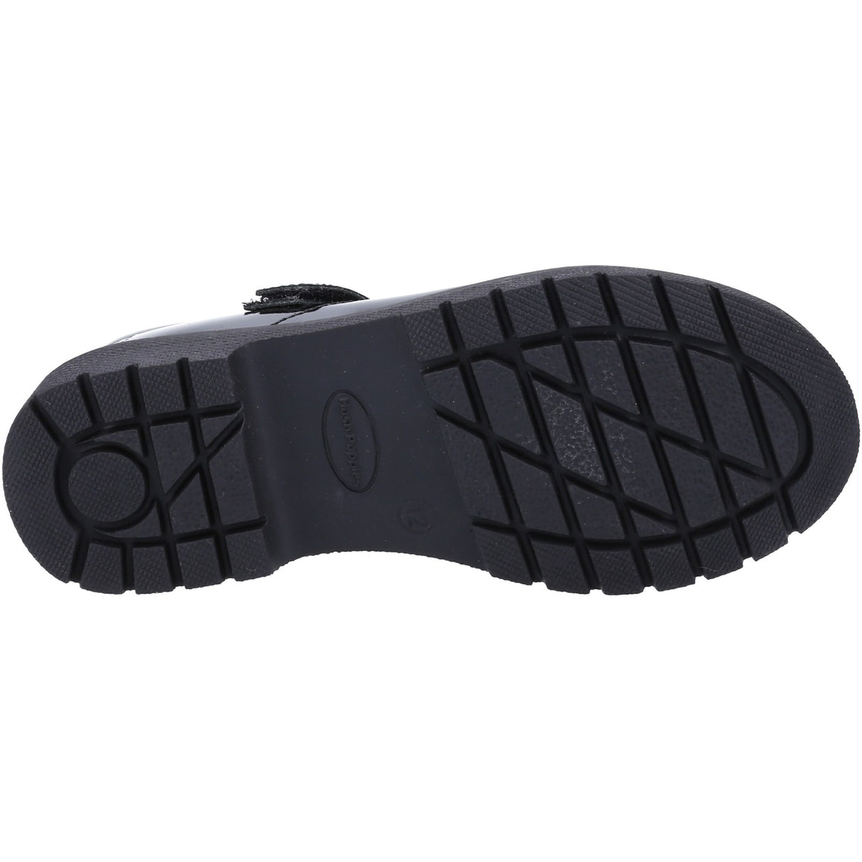 Hush Puppies Girls Tally Senior Patent School Shoe Patent Black