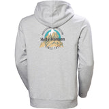 Helly Hansen Sport Mens Core Graphic Hoodie Grey Melange