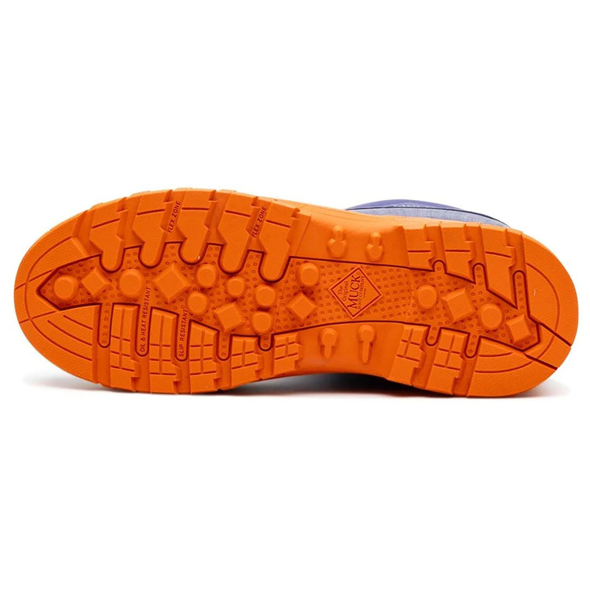 Muck Boots Mens Grit S5 Safety Wellington Blue/Orange