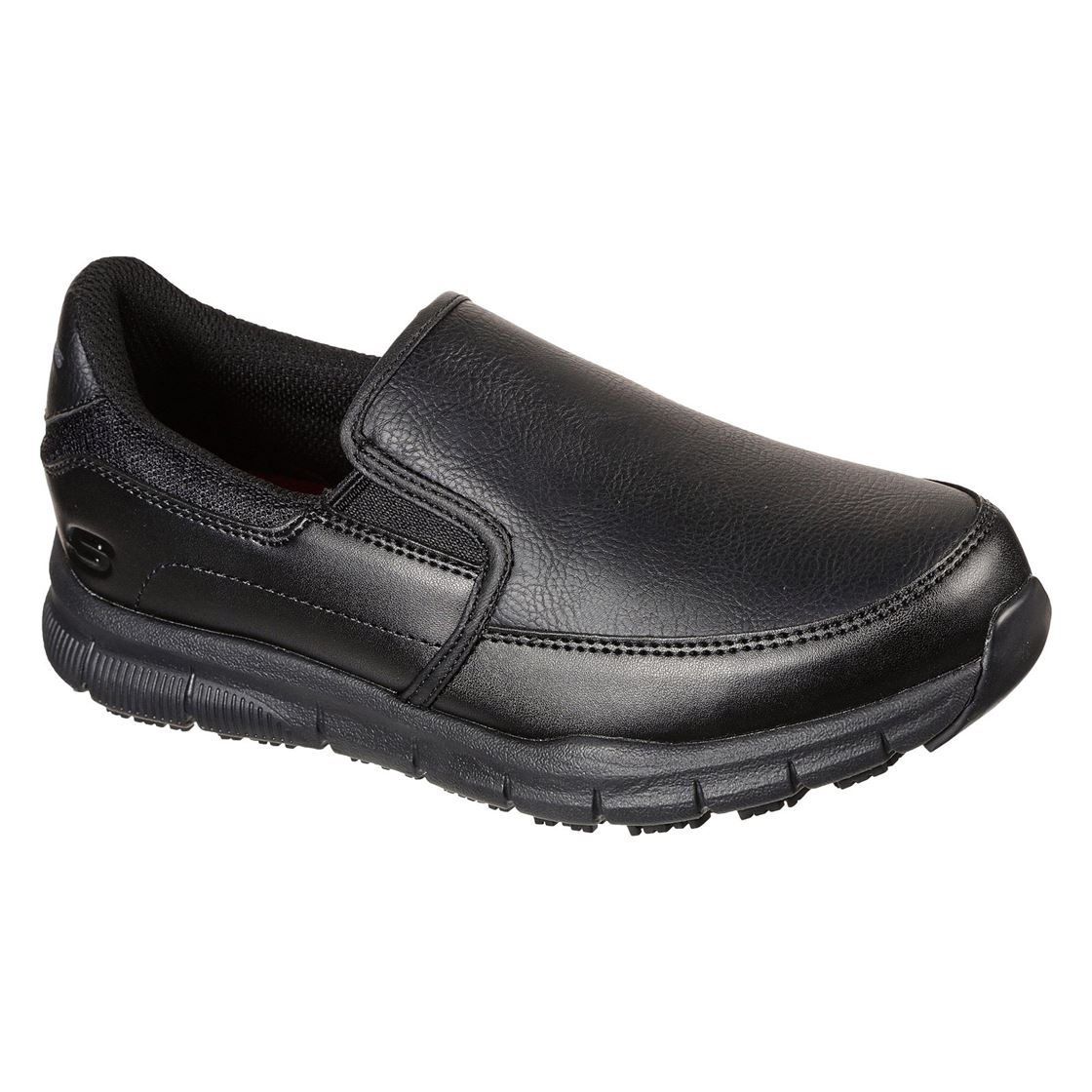 Skechers Double Gore Slip On Work Shoes