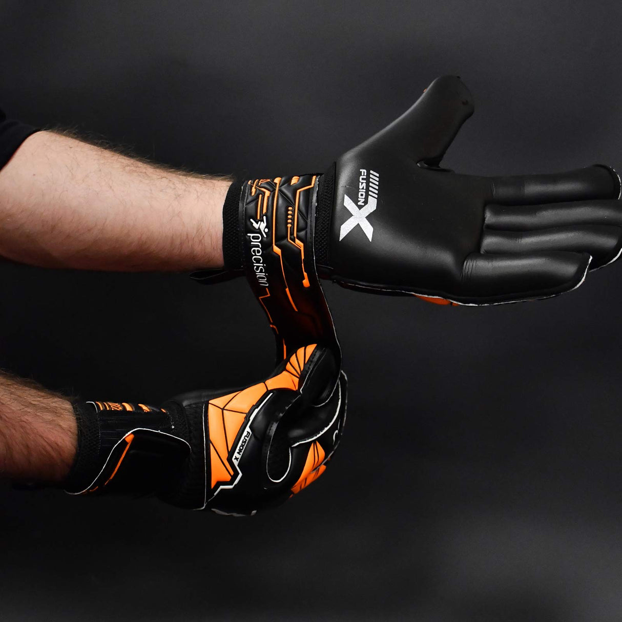 Precision Fusion X Roll Finger Protect Goalkeeper Gloves