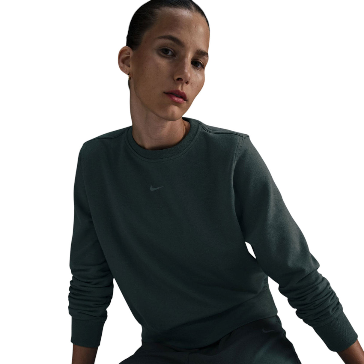 Nike Dri-FIT One Womens Crew-Neck French Terry Sweatshirt