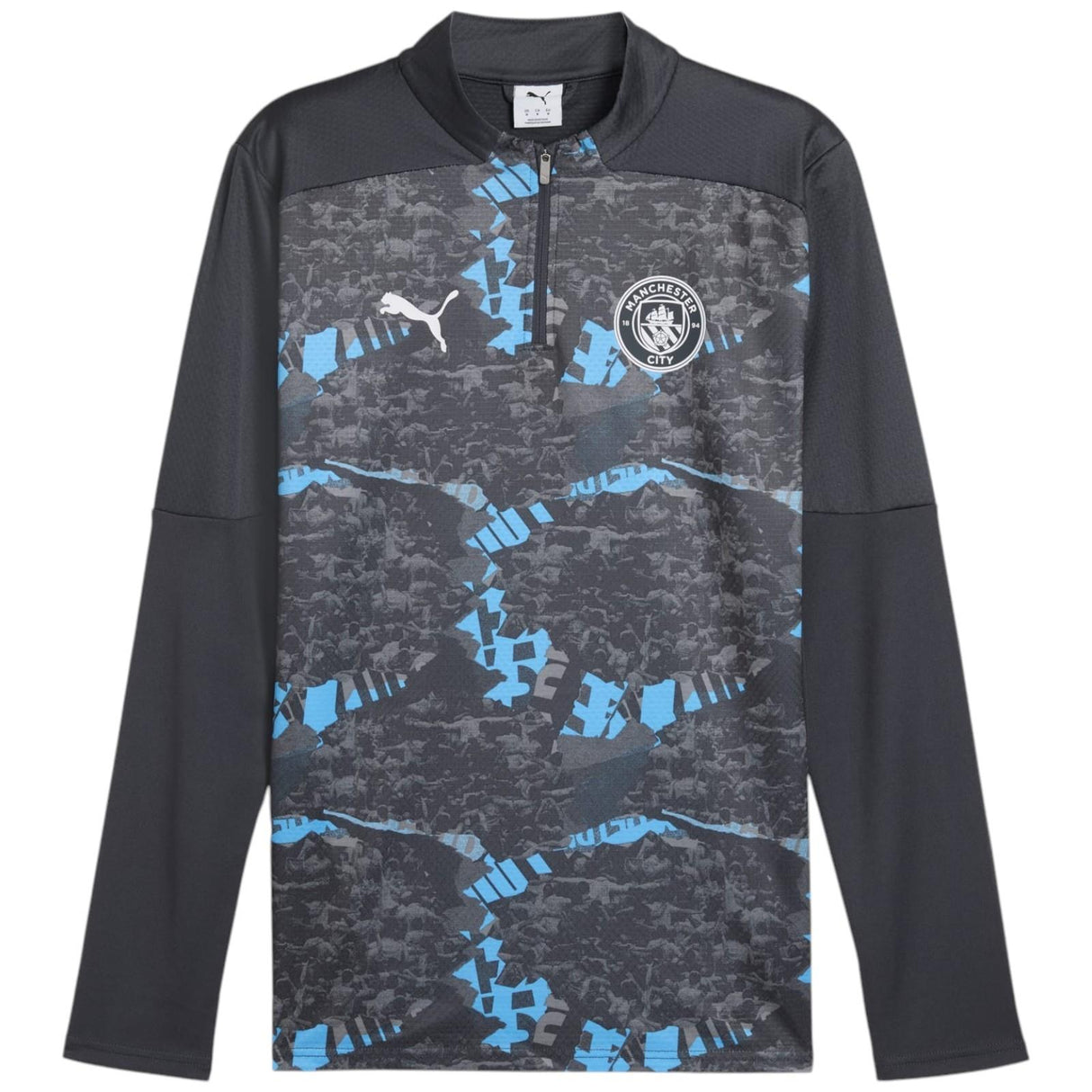 Puma Man City Football 2024/25 Pre-Match Mens Half-Zip Top