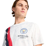 Puma Kidsuper Manchester City Football 2025/26 Adults Jersey Model Close-Up Chest View