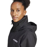 adidas Multi Essentials 2L Womens Full-Zip Rain Jacket