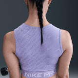 NIKE NP DF Wmns Crop Tank AOP Purple